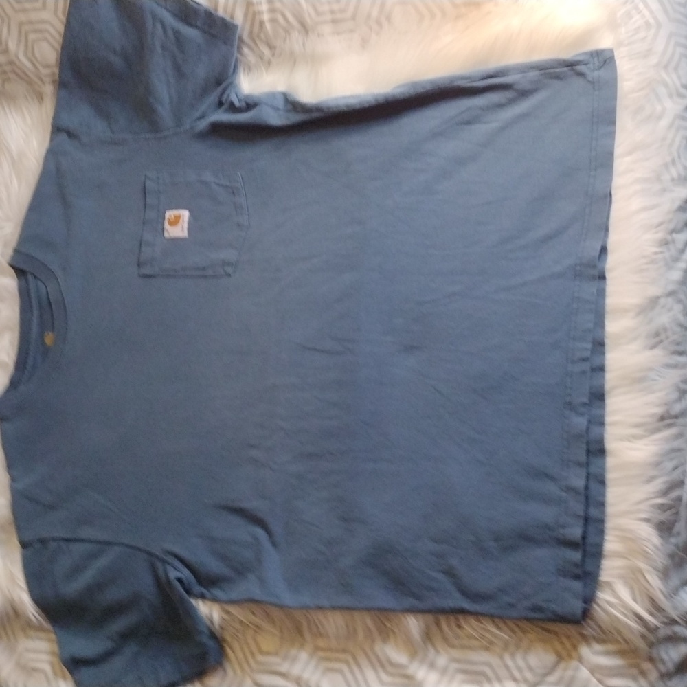 Carhartt tee shirt blue, sz L